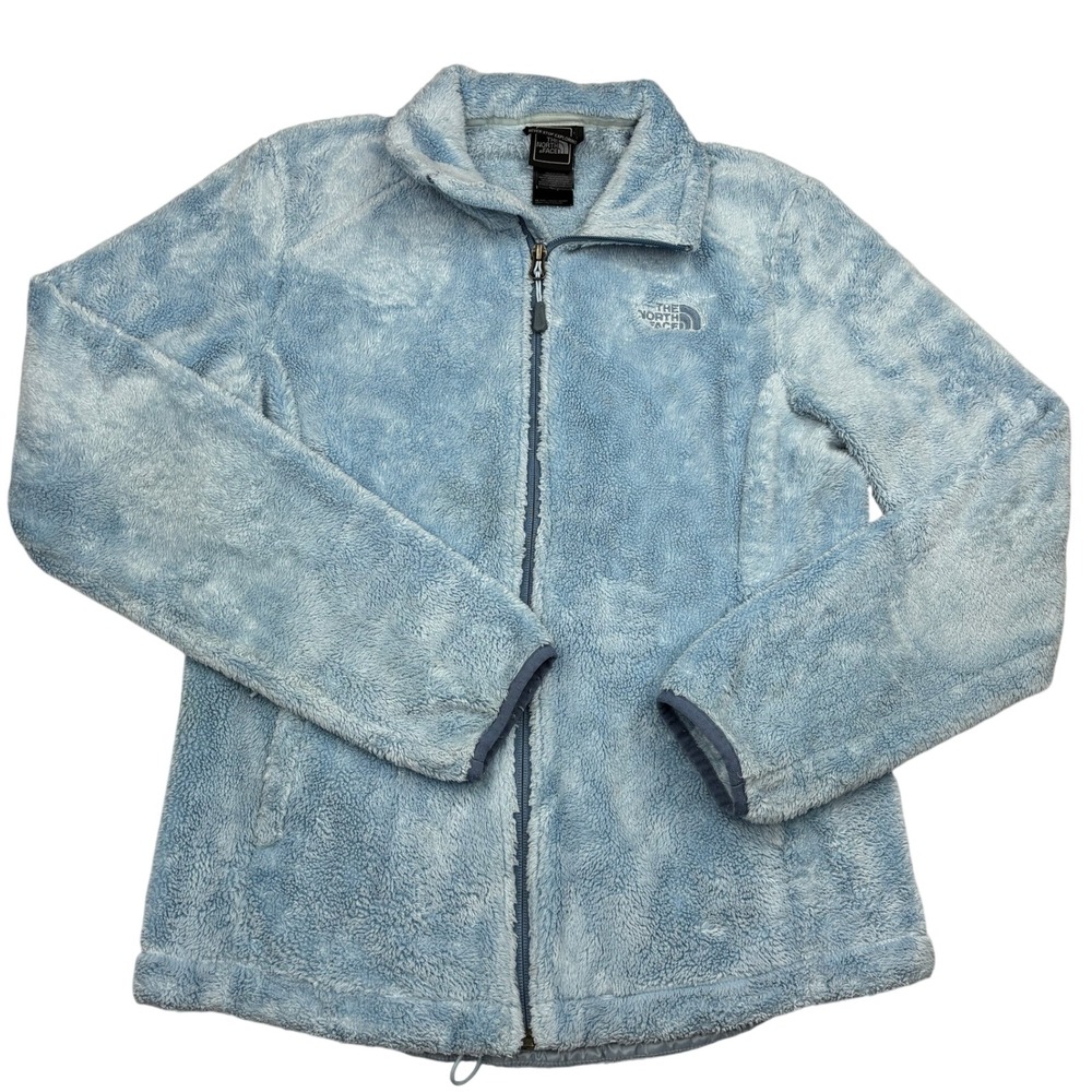 The North Face Jacket Womens S Light Ice Blue Osito 2 High Pile Fleece Full Zip